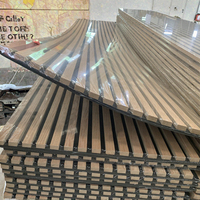 Panneaux acoustiques en bois massif écologiques au design moderne pour usage hôtelier, décoration de plafond DIY et absorption acoustique