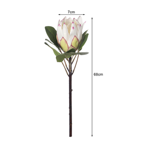 Oh Arts Venta caliente Artificial Protea Venta al por mayor Flores de plástico Queen Protea para Navidad Boda Home Party Decor - Product Image 4