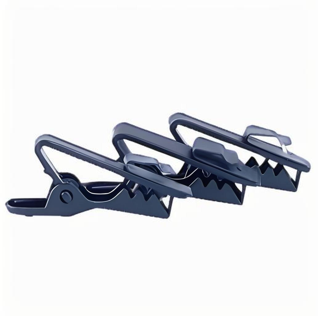 C-1 Metal Lapel Clamps Lavalier Collar Tie Clips for Mic Cables 1-2 mm Diameter with Black Color or Beige Color for Headset Mic