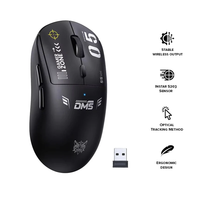 Souris de jeu ONIKUMA DM05 filaire et sans fil 2.4G, ergonomique, avec éclairage, 6400 DPI, optique, USB, pour ordinateur