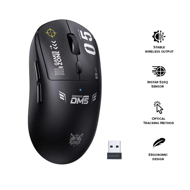 ONIKUMA DM05 Wired Wireless 2.4G Gaming Mouse Ergonomic Machinery Game Light 6400 DPI Optical USB Wired Computer Mouse Game Mice