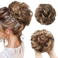 Postiches bouclés en fibres synthétiques de qualité supérieure pour chignons désordonnés, extensions de cheveux, chignons factices, extensions de chignon pour femmes