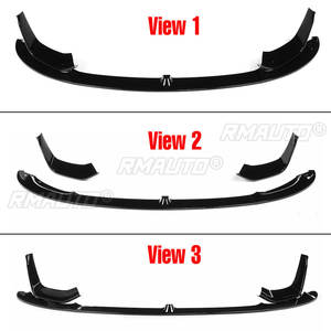 F80 <b>Car</b> Front Bumper Spoiler Lip <b>Diffuser</b> Body Kit + Side Splitter Aprons Guard Protector <b>for</b> BMW F80 M3 F83 F82 M4 2015-2020 - Product Image 2