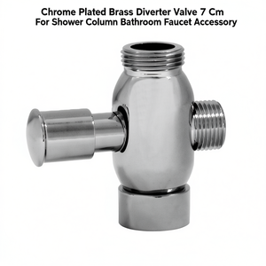 วาล์วเปลี่ยนทิศทางทองเหลืองชุบโครเมียม 7 ซม. สำหรับอุปกรณ์เสริมก๊อกน้ำในห้องน้ำ - Product Image 3