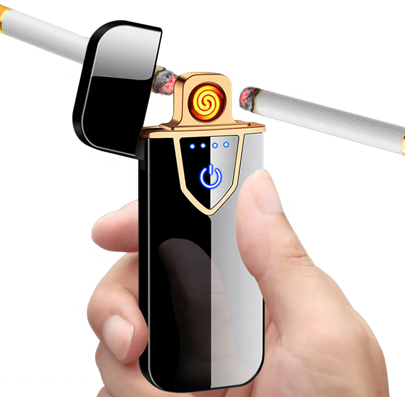 Лучшая Usb-зажигалка с двойной дугой, ветрозащитная Электронная зажигалка с двойной дугой, Usb-заряжаемая для подарочных наборов