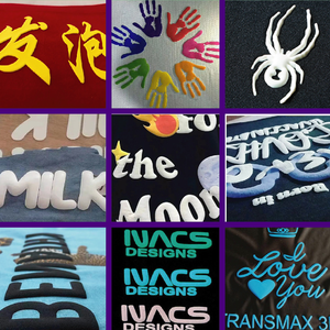 Hongcai bảy tấm dày nhiều màu tóc bong bóng phồng chữ dễ dàng cắt phim truyền nhiệt ba chiều 3D - Product Image 3