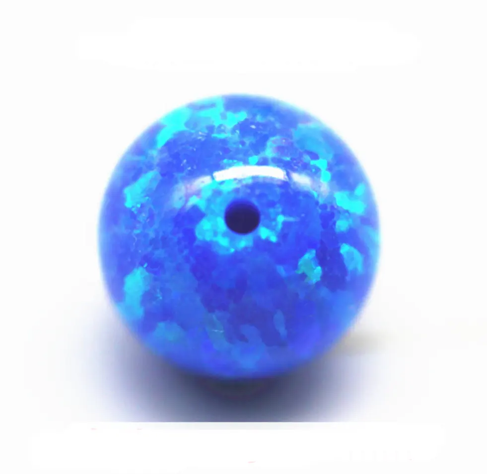 Wholesale Price Created Synthetic Opal Beads Various Color full Drilled Opal Stone ball for jewelry