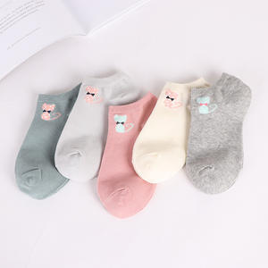 Venta al por mayor Simple lindo gato tobillera calcetines para adultos - Product Image 1