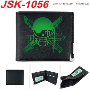 Cartera de Cuero Plegable con Hebilla Metálica de Anime <span class=keywords><strong>One</strong></span> <span class=keywords><strong>Piece</strong></span>, para Guardar Tarjetas de Identificación, Tarjetas Bancarias y Otras Tarjetas, Bolso Pequeño - Product Image 6