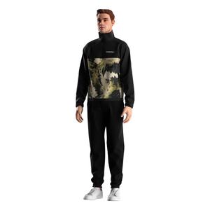 Veste pull à fermeture éclair 1/3 pour homme avec col montant, personnalisation de marque disponible, idéale pour la gym et les tenues décontractées - Product Image 2