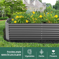 Nouvelle Conception - Bac à Légumes en Métal Résistant à la Corrosion pour Jardinage - Jardinière Verticale pour Légumes et Fleurs - Haute Qualité et Durable