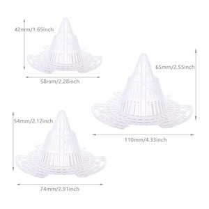 Malla de Drenaje para Macetas JQ, Base Cónica de Plástico, Alfombrilla de Drenaje, Transpirable, Resistente a la Corrosión, Amigable con las Raíces - Product Image 4