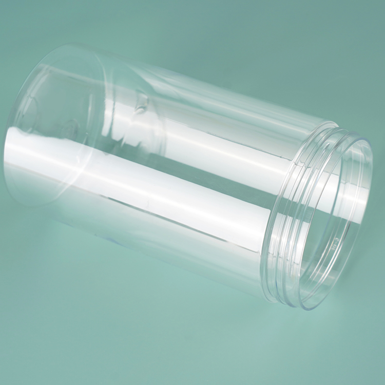 50g 100g 150g 200g Food Grade PET Containers Plastic Jar Clear Plastic PET Jar Container With Aluminum Lid