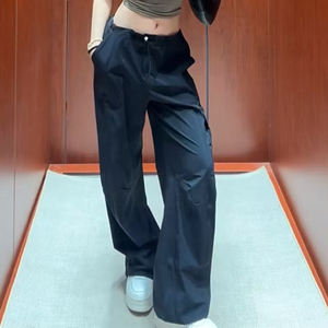 Spot para paracaidista <span class=keywords><strong>Pantalones</strong></span> Cargo <span class=keywords><strong>Pantalones</strong></span> anchos Cintura alta Delgado Ligero Secado rápido Cordón Deportes <span class=keywords><strong>Pantalones</strong></span> de verano - Product Image 5