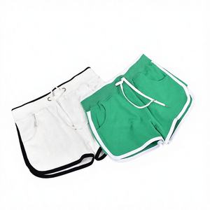 Shorts Deportivos de Yoga para Mujer, Cintura Alta, Transpirables, de Secado Rápido, de Algodón, con Logotipo Personalizado, Acanalados, Sin Costuras, para Gimnasio y Ciclismo - Product Image 3