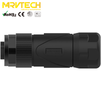 Marvtech femelle étanche droite mini change 7/8 assemblage filaire de champ prise de connecteur d'alimentation industrielle