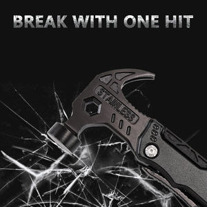 Alicates Multifuncionales, Herramienta Multiusos con Martillo de Uña, Herramienta de Acero Inoxidable con Funda de Nailon para Supervivencia al Aire Libre, Campamento, Caza, Senderismo - Product Image 2