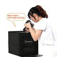 Tkl — boîte à lumière Portable pliable 60CM, pour photographie, LED, Studio, deux couleurs, lumière réglable