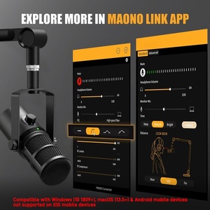 <b>Condenser</b> <b>Microphone</b> Professional Podcast Mic Studio Recording <b>Microphone</b> Dynamic Game RGB Gaming <b>Microphone</b> - Product Image 4