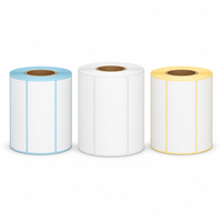 Rouleau d'étiquettes thermiques vierges, autocollantes, thermiques directes, pour adresses et expéditions, papier autocollant, taille personnalisée pour imprimantes à codes-barres
