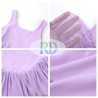 Robe de sport à séchage rapide pour jeunes et mamans, modèle OEM gratuit, robe tutu assortie pour la famille, robe en maille active, tenue de sport