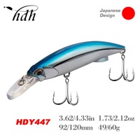 Vente en gros de leurres artificiels Minnow 49g 60g, plongeants et de traîne, pour la pêche en eau de mer, pour bar et thon