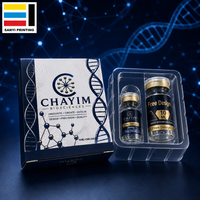 Ensemble de boîtes d'emballage personnalisées blanches et bleues en 2 parties pour flacons de peptidés (3ml+10ml) |   Conception Gratuite |   Échantillon rapide