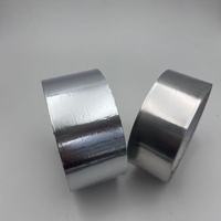 Ruban adhésif en aluminium coloré pour conduits de climatisation, 40 microns, avec noyau en aluminium de 76 mm, pour scellement aux solvants