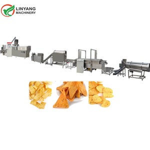 100 kg/h 150 kg/h Tortilla Chips automática de acero inoxidable <span class=keywords><strong>Doritos</strong></span> Triangle Corn Chips Making Machinery - Product Image 1