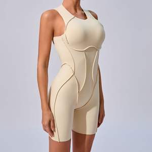 GCWAVE, mono ajustado con costuras tridimensionales, deportes, fitness, hermosa espalda, ropa exterior, mono de una pieza, traje de yoga - Product Image 2