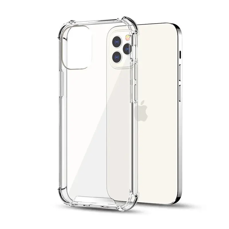 Ultra İnce şeffaf yumuşak arka kapak 1.0mm 1.5mm PMMA + TPU telefon kılıfı iphone15 Pro Max için