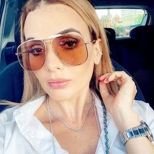 Gafas de Sol de Moda 2021, Montura Grande, Doble Barra, Protección UV400, Gafas de Sol Metálicas Extra Grandes para Hombre y Mujer - Product Image 1