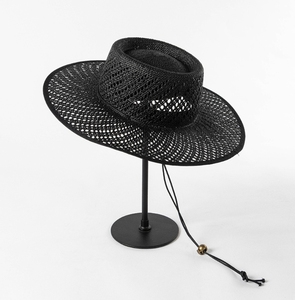 A041703 <span class=keywords><strong>Sombrero</strong></span> <span class=keywords><strong>de</strong></span> Paja Estilo Verano para Viaje, <span class=keywords><strong>Sombrero</strong></span> Cordobés con Cuerda Antiviento, <span class=keywords><strong>Sombrero</strong></span> <span class=keywords><strong>de</strong></span> Sol <span class=keywords><strong>de</strong></span> <span class=keywords><strong>Ala</strong></span> <span class=keywords><strong>Ancha</strong></span> para Playa - Product Image 3