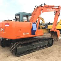 Hitachi Zaxis 120 Mini Excavator Ex120-5 d'occasion 12 tonnes Vente sur chenilles Moteur de pompe à moteur Composants de base inclus