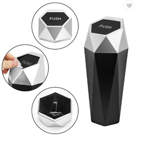 Car Trash Can ABS Car Trash Bag Waste Storage Box Organizers Waste Bin Trash Containers For Cars
