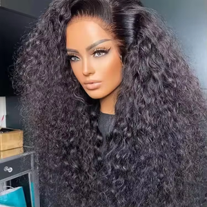 <span class=keywords><strong>Pelucas</strong></span> <span class=keywords><strong>de</strong></span> encaje sin pegamento Full HD para mujeres negras, cabello humano Remy vietnamita rizado, largo, marca YUNSEN, con nudos decolorados - Product Image 3