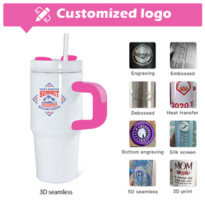 Vente en gros 14oz <span class=keywords><strong>Sublimation</strong></span> enfants isolé en acier inoxydable <span class=keywords><strong>thermique</strong></span> vide tasses enfants enfants bouteille d'eau avec paille et poignée - Product Image 4
