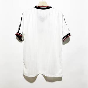 Material Original 1983 <span class=keywords><strong>Malcolm</strong></span> MacDonald Alex Ferguson Camiseta de Visitante Manga Larga 100% Poliéster Rayada Impermeable de Secado Rápido Calidad Tailandesa - Product Image 3