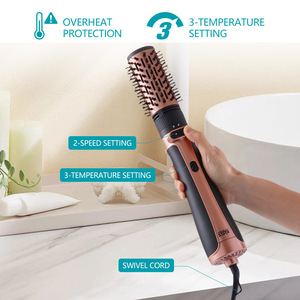 Winningtar Cepillo de Aire Frío y Caliente Transfronterizo, Secado Rápido, Anti-Resequedad, Alisador y Rizador Automático de Cabello, 2 en 1 - Product Image 2