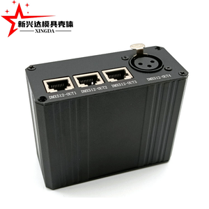 Boîtier électronique en alliage d'<span class=keywords><strong>aluminium</strong></span> avec découpe d'interface de précision, décodeur DMX512 avec installation de prises RJ45 et XLR - Product Image 4