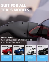 EV-Ladeadapter CCS1 zu Nacs Amerikanischer Standard DC-Adapter Stecker für Tesla Model 3/Y/S/X