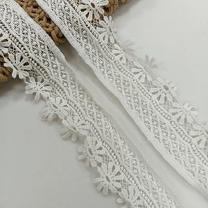 ลูกไม้แต่งขอบ ดีไซน์หรูหรา นุ่มสบาย ปักลายแจ็คการ์ด ผ้าฝ้ายผสมโพลีเอสเตอร์ สำหรับเสื้อผ้า ของขวัญ กระเป๋า ชุดเดรส ของตกแต่งบ้าน - Product Image 4