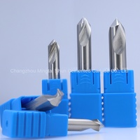 Ming Taishun Fraise à aléseuse CNC en aluminium 55 degrés, à point fixe, en carbure de tungstène monobloc, queue de 4 mm