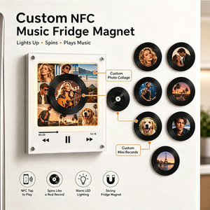 Imán de Refrigerador Personalizado con Foto, Disco de <span class=keywords><strong>Vinilo</strong></span> NFC, Música, Kpop ARMY, Canción de <span class=keywords><strong>Spotify</strong></span>, Decoración para el Hogar, Regalo - Product Image 5