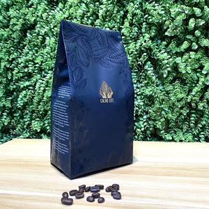 팩 새로운 도착 미국 스타일 12oz 16oz 1kg 핫 스탬프 골드 플랫 하단 커피 패키지 주석 넥타이 도매 커피 가방 - Product Image 5