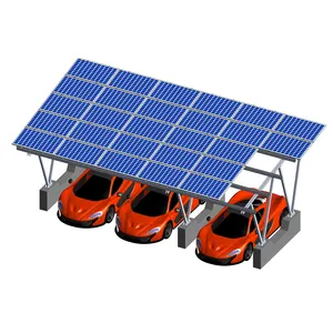 Hoge Kwaliteit Pv Garages Solar Carport Racking Beugel Structurele Aluminium Kit Rekken Montage Carport Solar Sy