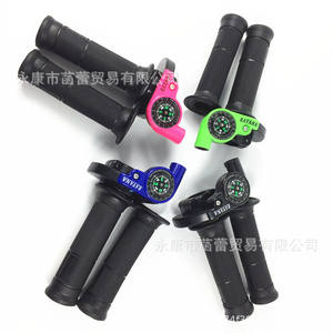 Guidon de moto pour véhicule tout-terrain et VTT, avec boussole anti-perte et levier d'accélérateur rotatif - Product Image 3