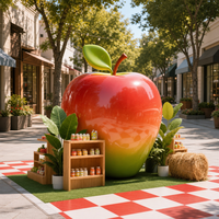 Sculptures de fruits en résine antique artistiques de taille réelle, modernes et personnalisées, pour la décoration de jardin