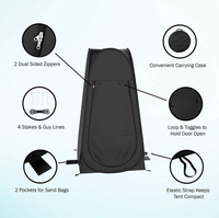 Tente de douche imperméable quatre saisons, auvent pop-up, cabine d'intimité pour camping, toilettes portables, tente de change extérieure