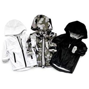 Couleur unie Bébé Enfants Coupe-Vent Unisexe Fermeture Éclair Coupe-Vent Imperméable Automne Enfants Manteaux Avec Doublure <span class=keywords><strong>En</strong></span> <span class=keywords><strong>Maille</strong></span> - Product Image 2